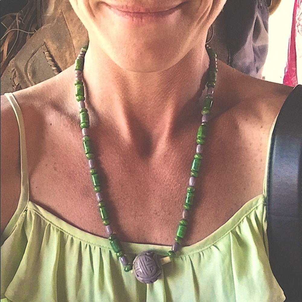 Rare Multi-Jade Dragon Ball Necklace Handmade